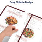 Yescom 8.5x11 Menu Covers Cafe Restaurant Red
