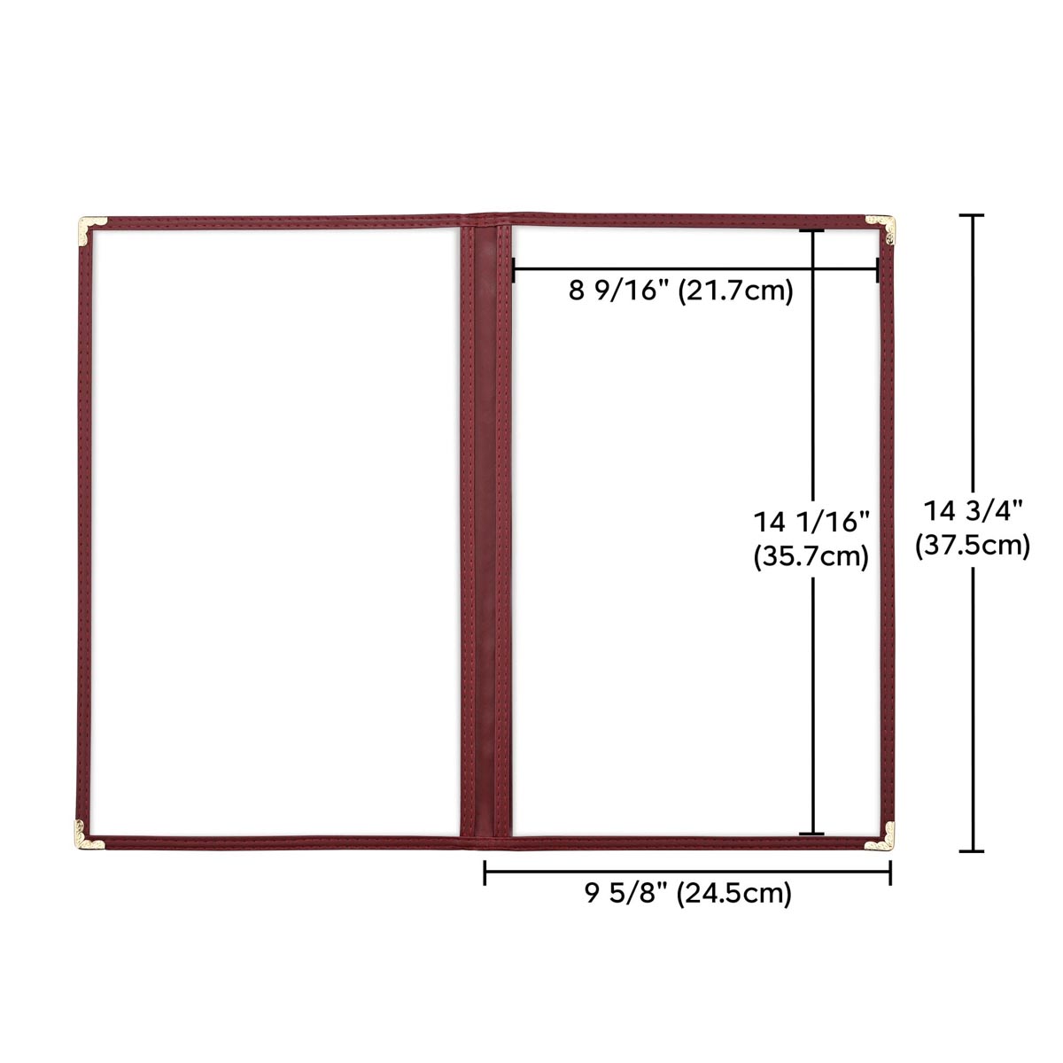 Yescom 30x Menu Covers Cafe Restaurant Red 8.5x14