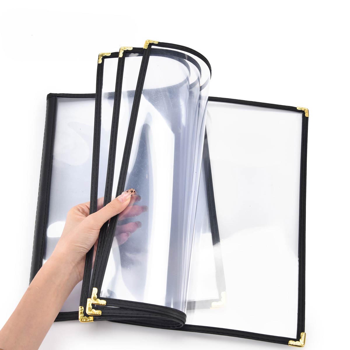 Yescom 30x Menu Covers Cafe Restaurant Black 8.5x14