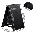 Yescom Table Tents Double Sided Cards Holder PU Leather