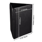 Yescom 3-Sided Table Tent Bar Cafe Cards Holder PU Leather