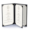 Yescom Personalized Menu Covers - 8.5x14 PU Leather Custom Printed & Color
