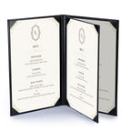 Yescom Personalized Menu Covers - 8.5x14 PU Leather Custom Printed & Color