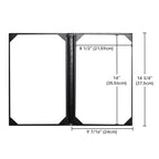 Yescom 8.5x14 PU Leather Menu Covers Set(5)