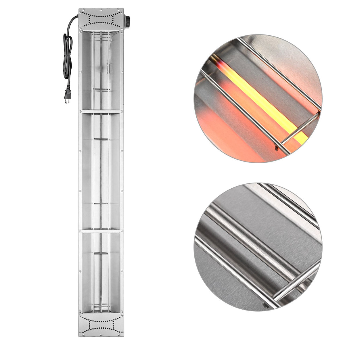 Yescom Food Warmer Overhead Heater 43 in. 1100W