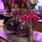 Yescom Purple Mirror Ball for Mardi Gras Awards Ceremonies