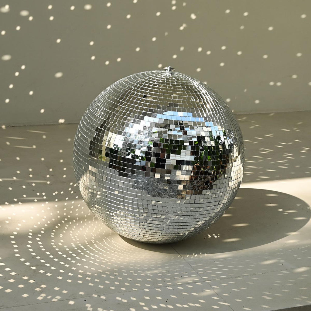 Yescom 16in Shiny Disco Ball with Motor, 8 RGB Lights for Event Party
