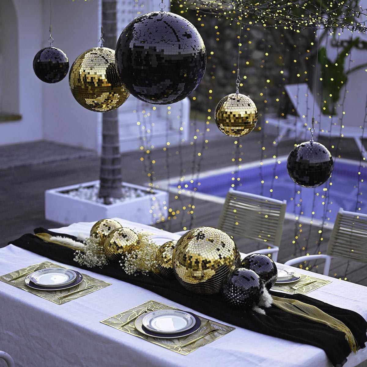 Yescom Gold Mirror Ball for Luxury Weddings Grand Openings