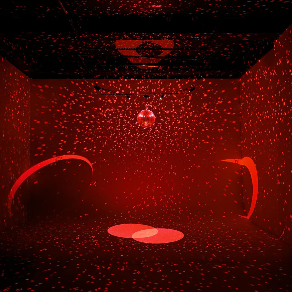 Yescom 16in Shiny Disco Ball with Motor, 8 RGB Lights for Event Party