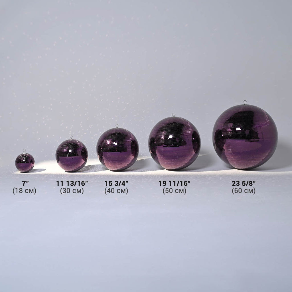 Yescom Purple Mirror Ball for Mardi Gras Awards Ceremonies