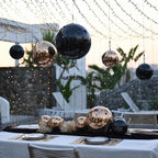 Yescom Black Mirror Ball for Tech Launches Car Show