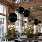 Yescom Black Mirror Ball for Tech Launches Car Show