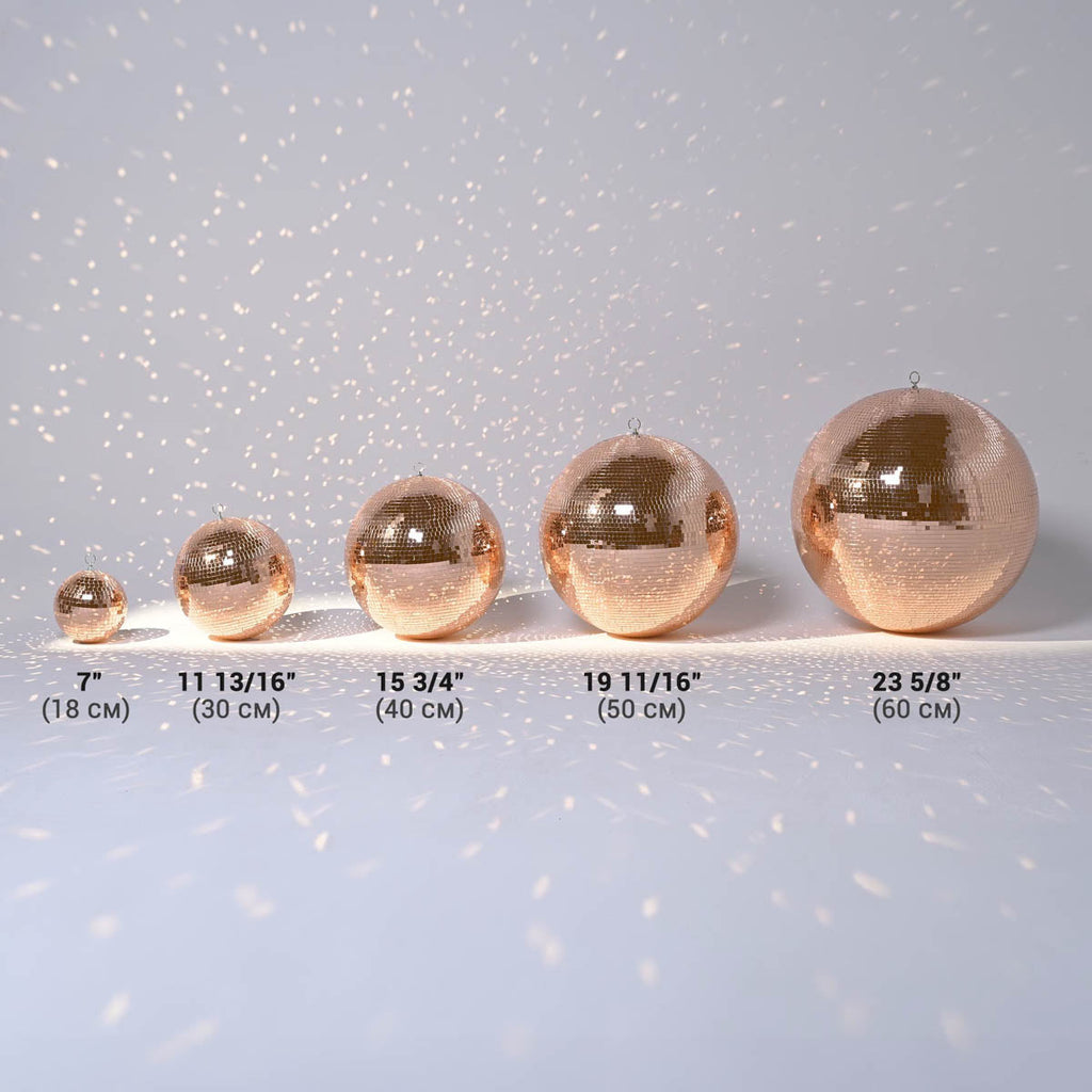 Yescom Rose Gold Mirror Ball for Beach Wedding Luxury Gala