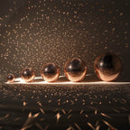 Yescom Rose Gold Mirror Ball for Beach Wedding Luxury Gala