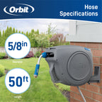 Orbit 50'x5/8" AUTO Retract Hose Reel 28229