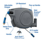 100 ft x 5/8 in Auto-Retractable Garden Hose Reel 28263