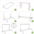 Yescom Stage Guitar Bass Stand Folding Display Rack 3/ 5/ 7/ 9 Opt