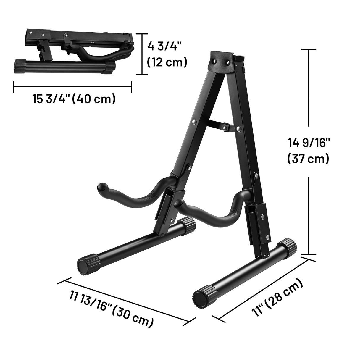 Yescom Stage Guitar Bass Stand Folding Display Rack 3/ 5/ 7/ 9 Opt