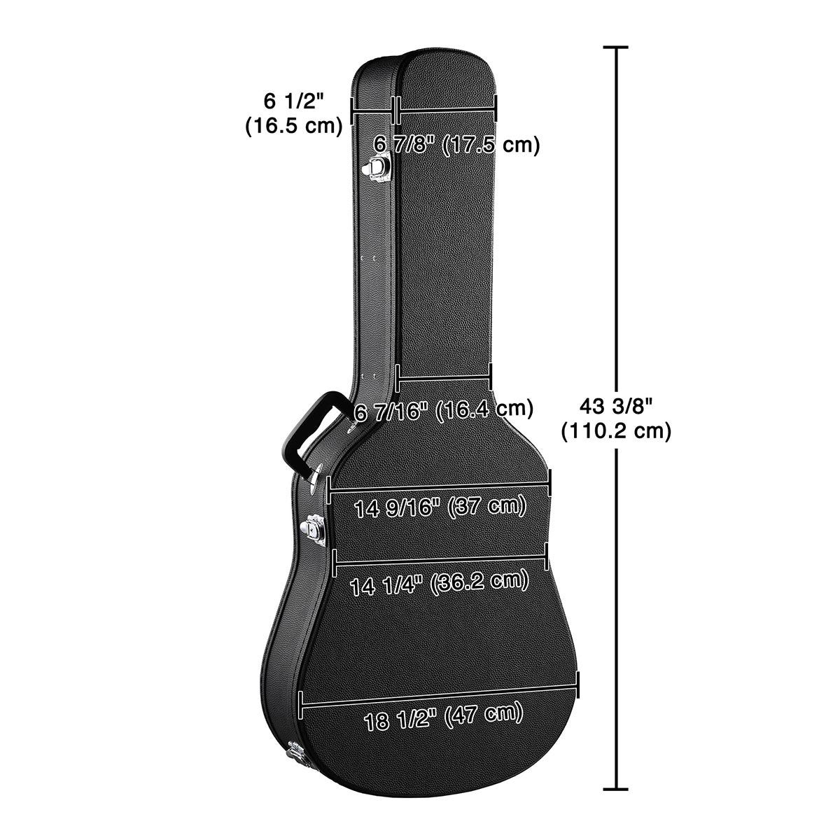 Yescom Acoustic Guitar Case (Stand & Straps Optional Add-on)