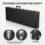 Yescom Lockable Universal Electric Guitar Hard-Shell Case 41"x14" Wooden