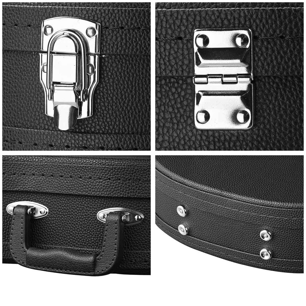 Yescom Lockable Electric Guitar Hard-Shell Case Les Paul Style Wood