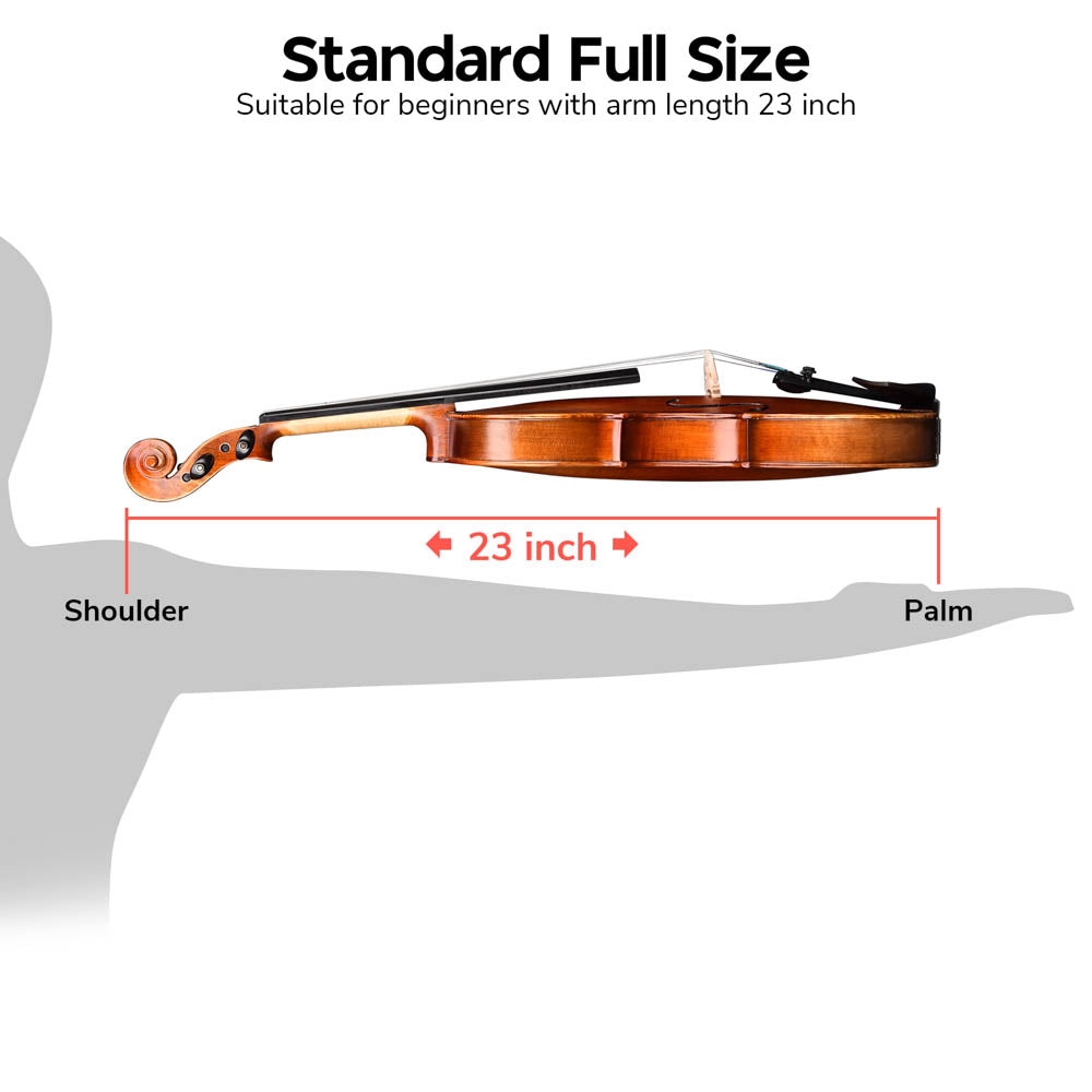 Yescom Full Size Violin Advanced Student Fiddle w/ Bow Case Set A