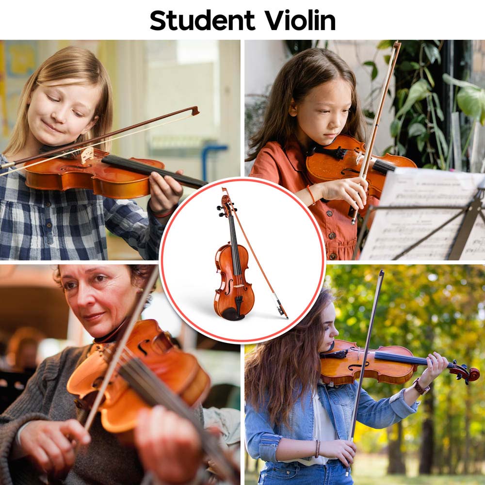 Yescom BV250 4/4 Advanced Full Size Violin w/ Bow Case Outfit Set