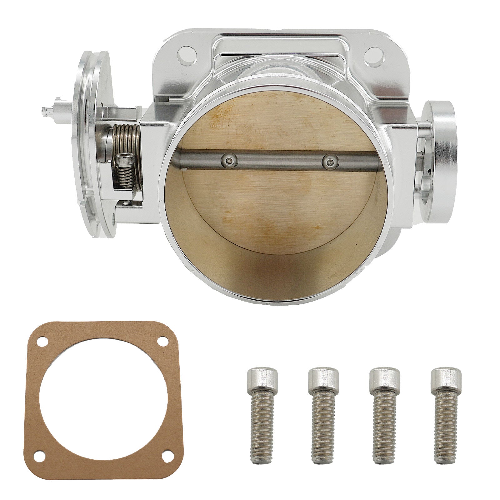 Silver Billet Forward Facing Intake Manifold 90mm Throttle Body for 2JZGE 2JZ-GE 2JZ GE