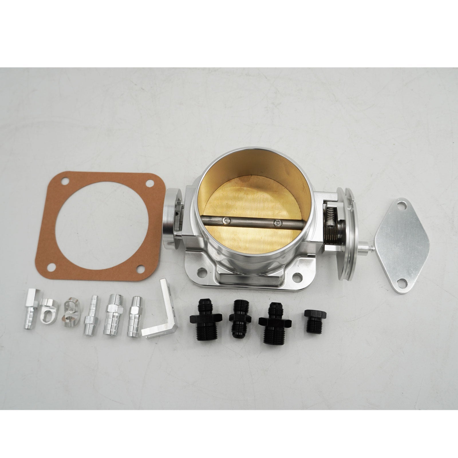 2JZ GE Billet Intake Manifold Fuel Rail Throttle Body 90mm TB Supra 2J Swap 2JZ
