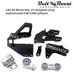 Motor Engine Mounts EF K Series Swap Kit For 1988-1991 Civic CRX EFK2 70A K20 K24