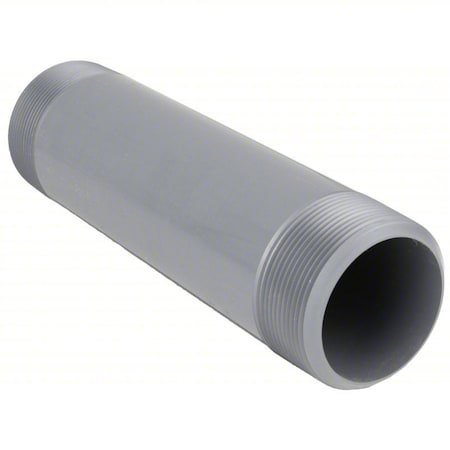 2-1/2" MNPT x 10" TBE PVC Pipe Nipple Sch 80