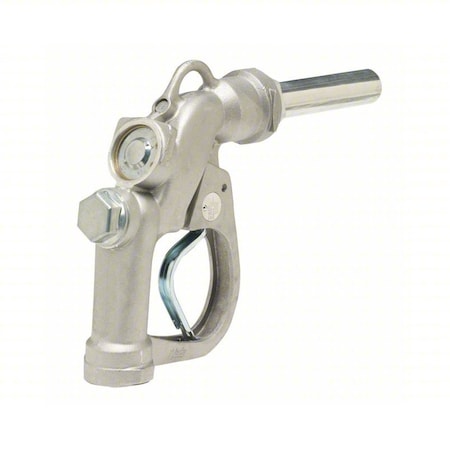 Fuel Nozzle, Gray, 7 in Aluminum Spout