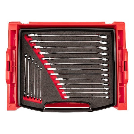 Combination Wrench Set,Steel,19 Tools