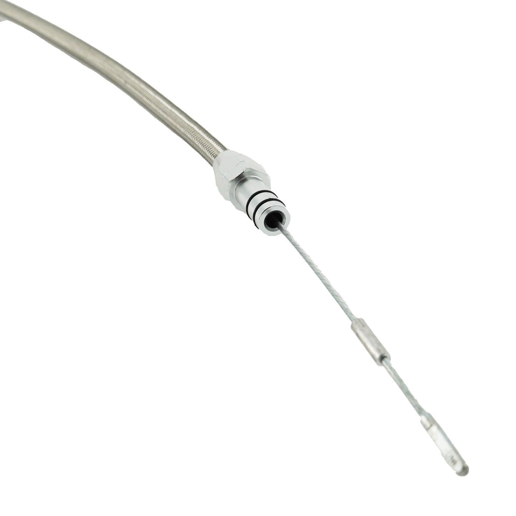 Billet Aluminum JZ Engine Steel Braided Oil Dipstick 1JZ 2JZ Supra Swap 1J 2J