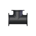 6" X 3" Cast Iron Flanged Reducing Elbow Black