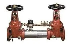 8" Double Check Detector Backflow Preventer Valve Ductile Iron ASTM A536