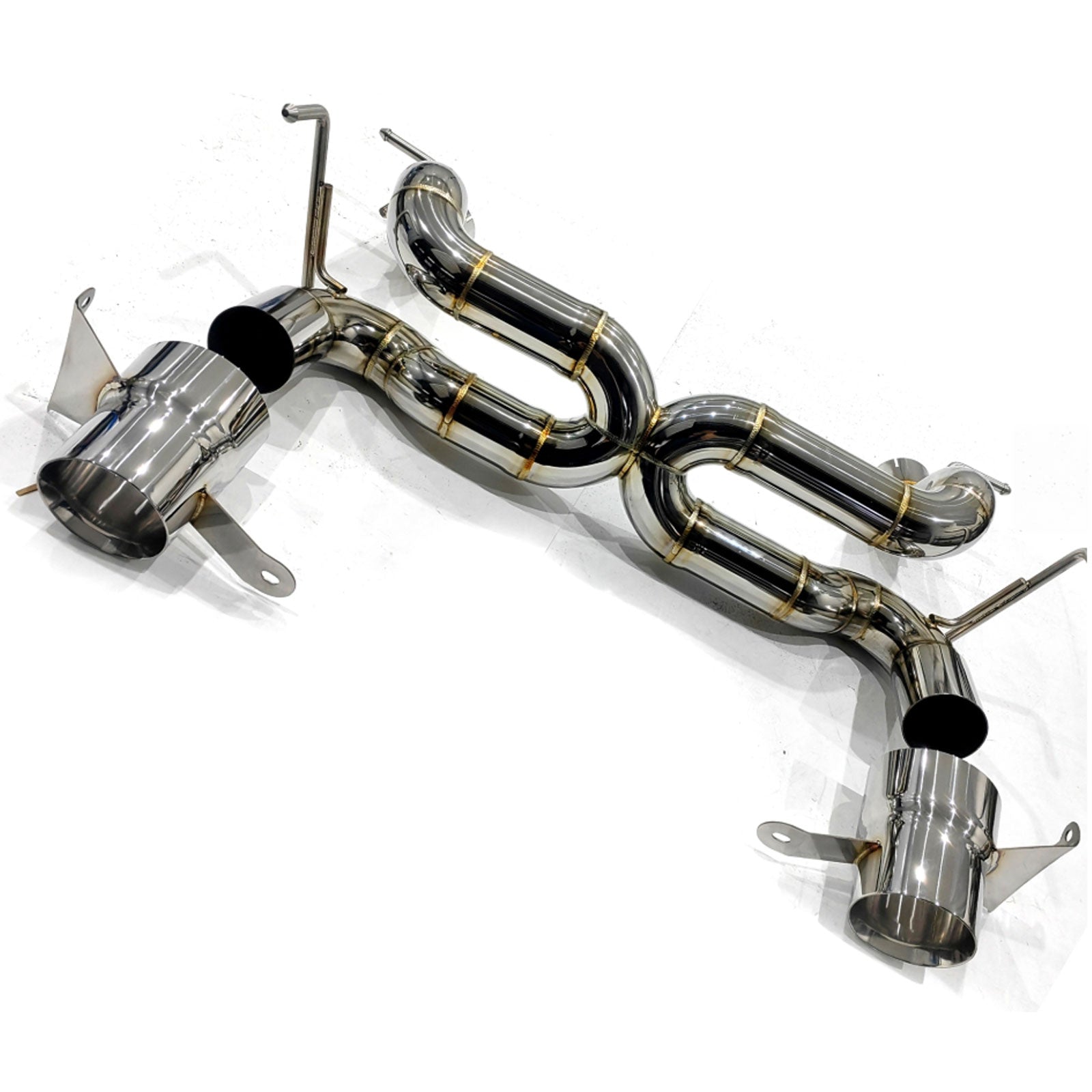 Stainless Straight Pipe Exhaust System for Ferrari 488 GTB Spider Pista
