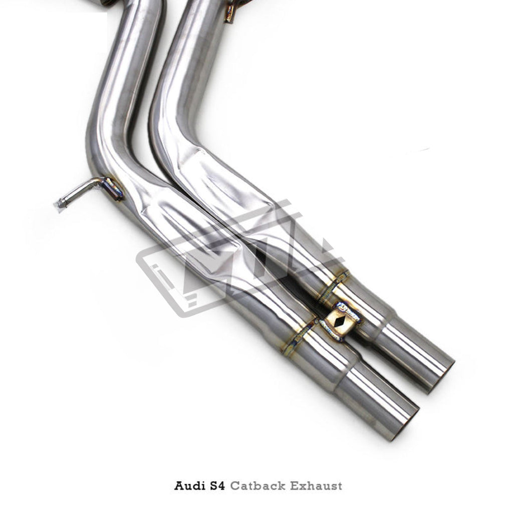 Stainless Valved Catback Exhaust System for Audi B9 S4 S5