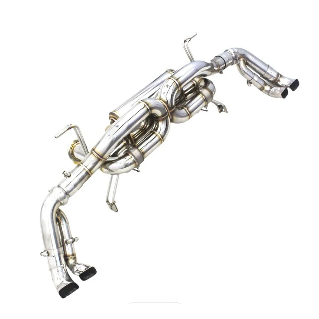 Stainless True F1 Valved Exhaust System for Audi R8 V8 V10 4.2 5.2 2017–23 Type 4S