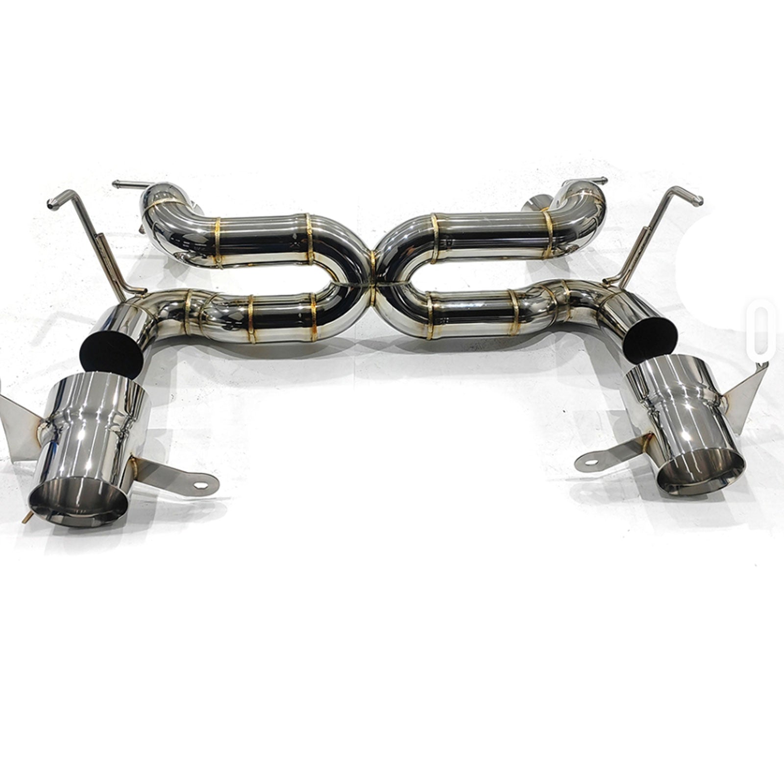 Stainless Straight Pipe Exhaust System for Ferrari 488 GTB Spider Pista
