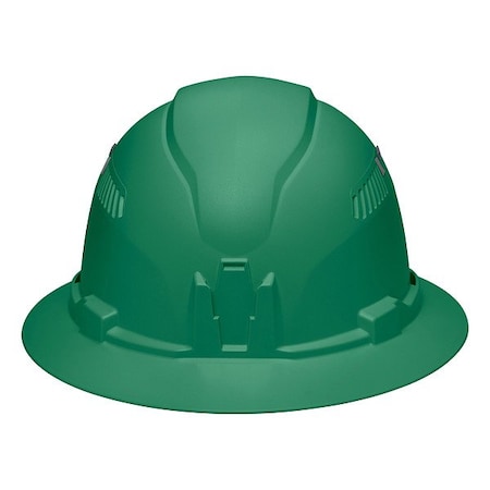 Hard Hat, Full Brim, Green