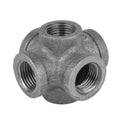 3/8 in. Black 6-Way Fitting