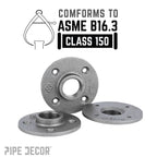 1/4 in. Black Floor Flange