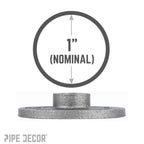1 in. Black Floor Flange