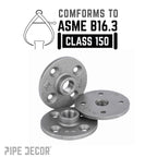 3/8 in. Black Floor Flange