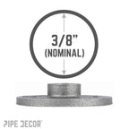3/8 in. Black Floor Flange