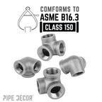1/2 in. Black Side Outlet Elbow