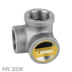 1 in. Black Side Outlet Elbow
