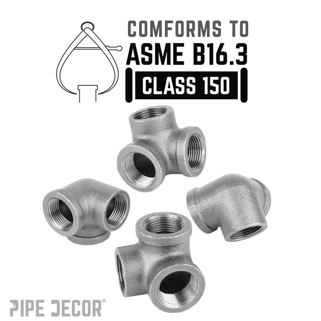 1 in. Black Side Outlet Elbow