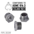 1 1/2 in. x 1/2 in. Black Bushing